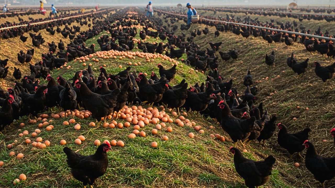 Millions of Free-Range Black Chickens in China 🐔