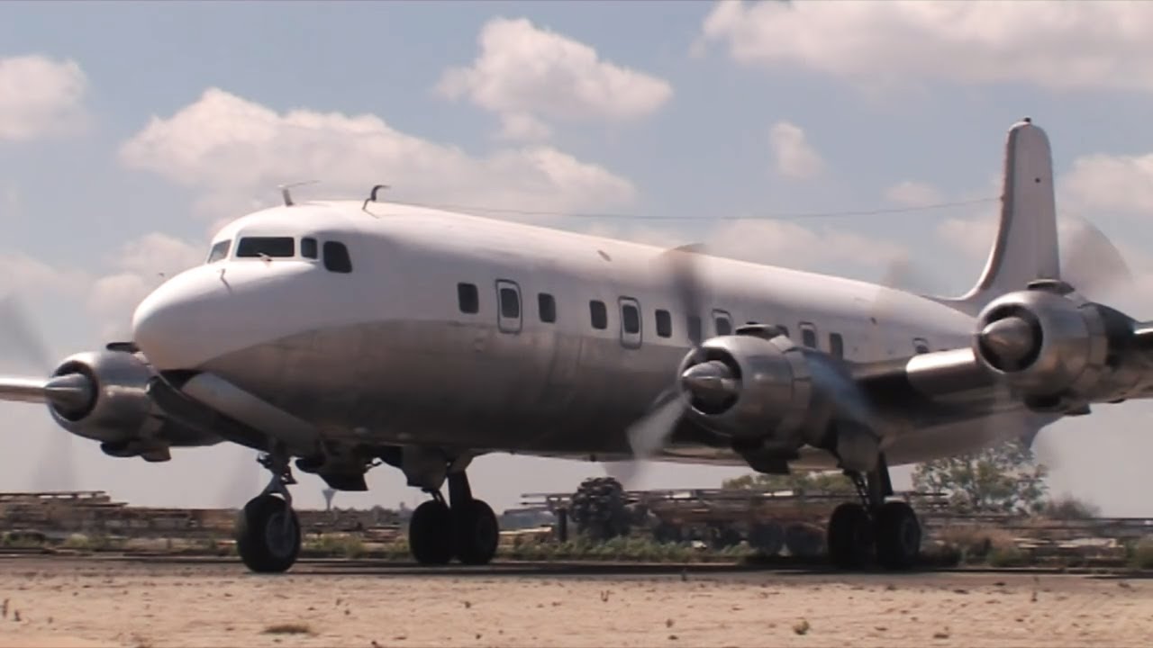 Authentic Vintage Douglas DC-6 Engine Sounds | Start & Ground Run No Music ✈️