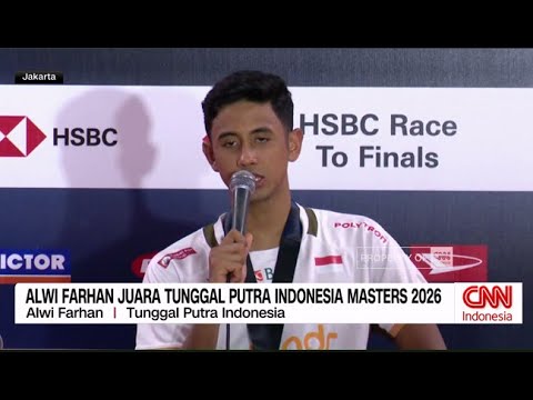 Alwi Farhan Juara Tunggal Putra Indonesia Masters 2026 🏆