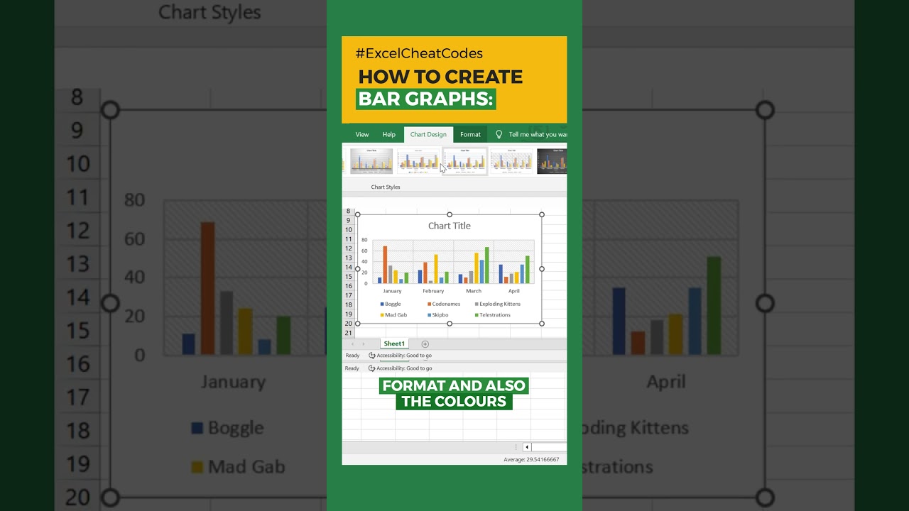 🔴Excel: How to Create Bar Graphs? @ZellEducation @Zell_Hindi