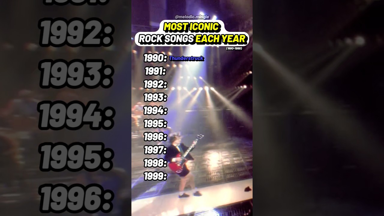 Top Rock Songs of the 1990s 🎸