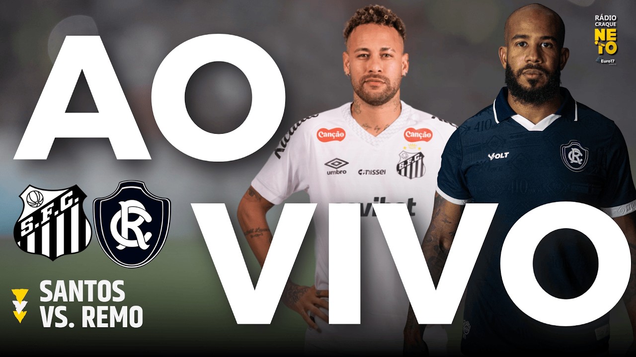 Santos vs Remo | AO VIVO | Brasileirão 2026 | Rádio Craque Neto