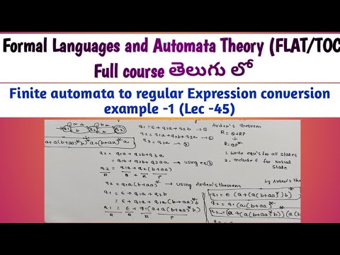 finite automata to regular Expression conversion | DFA to regular Expression conversion