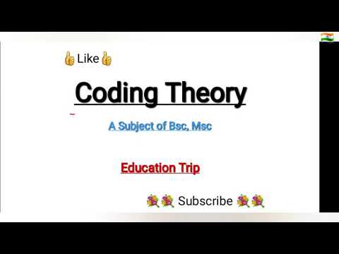 Introduction to Coding Theory || What is Codes || Cryptography || encode | Decoder | Bsc Mathematics