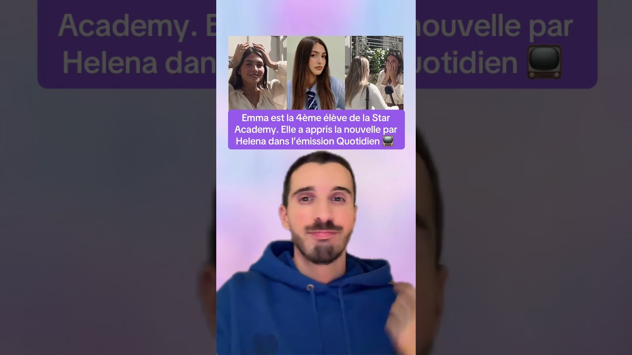 Emma, 4ème élève de la Star Academy 📺
