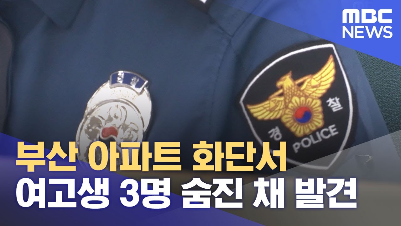 부산 아파트 화단서 여고생 3명 숨진 채 발견 🚨