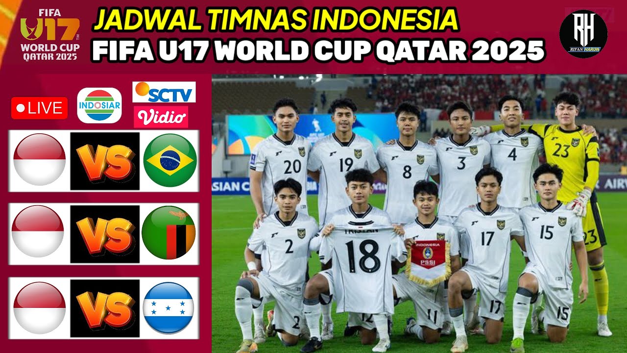 Jadwal Lengkap Piala Dunia U17 2025 dan Timnas Indonesia di FIFA U17 World Cup Qatar 2025