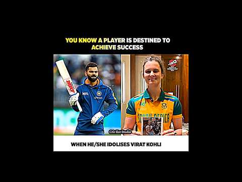 Laura Wolvaardt's Cricketing idol is Virat Kohli ❤️