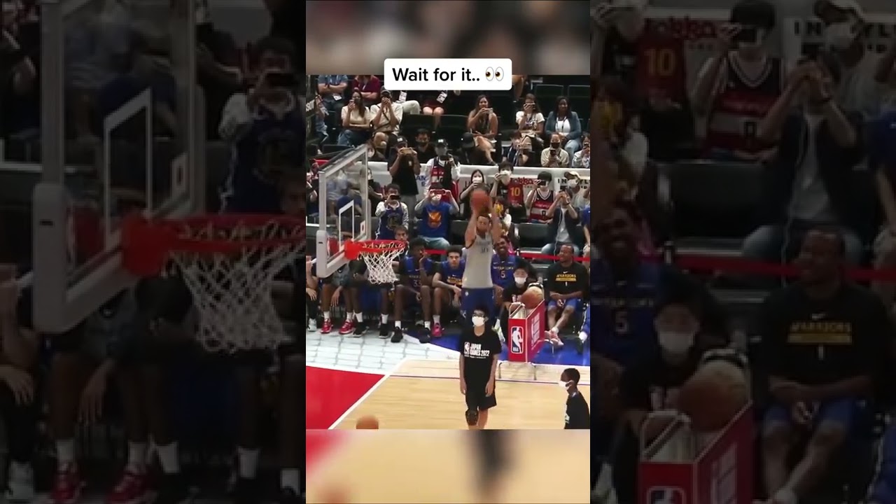 Steph Curry's No-Look Shot in Japan 3-Point Contest 🔥