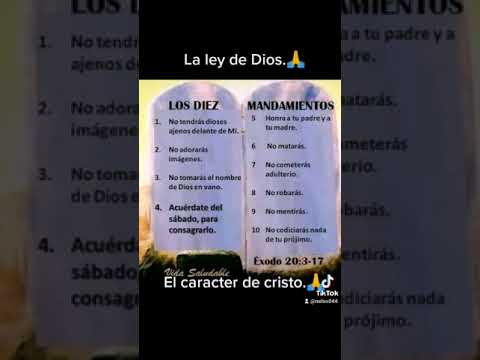 LOS 10 MANDAMIENTOS.🙏🙏