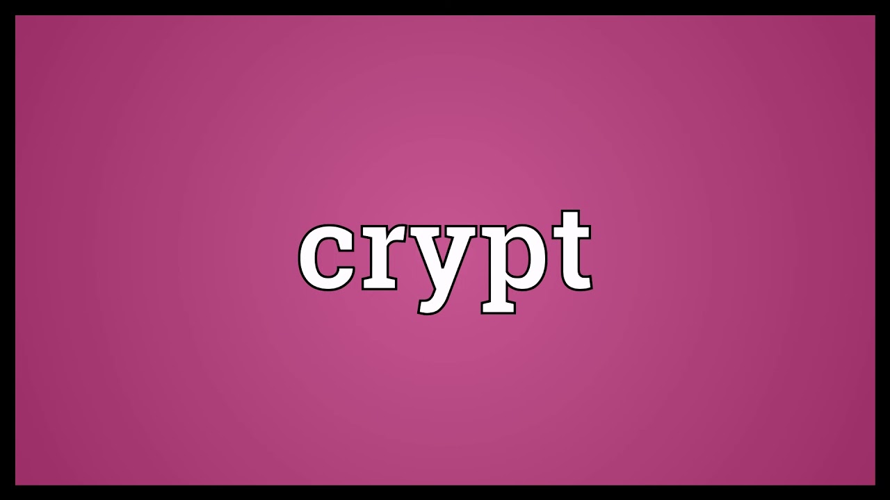 Crypt Meaning & English Word Power ๐ก