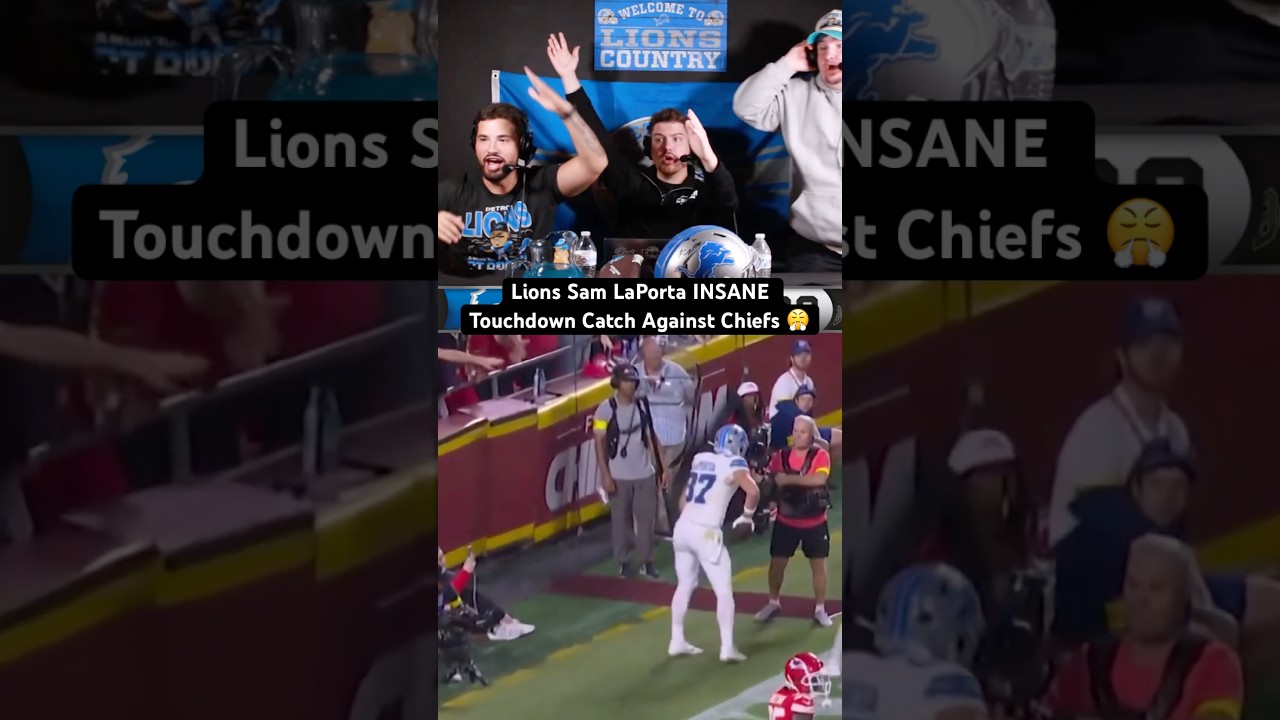 Unbelievable Catch! Sam LaPorta Scores Stunning Touchdown vs. Chiefs 🏈