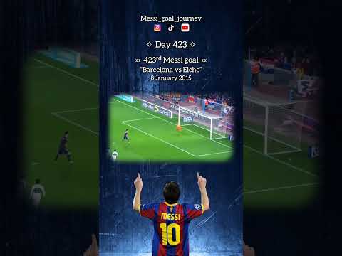 Day 423, 423สณแต Messi goal at Barcelona vs Elche on January 8, 2015.
