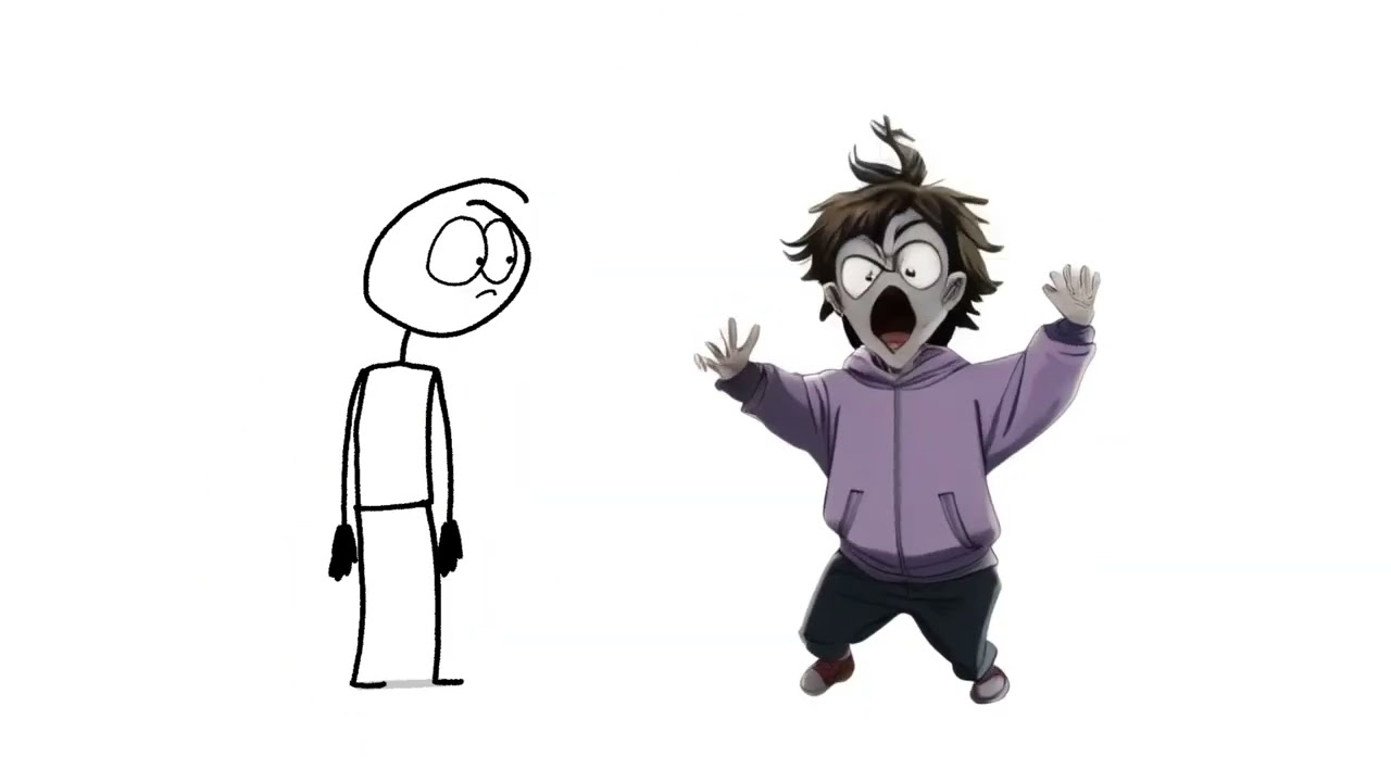 AI Animation: Hand-Drawn vs AI-Edited 🎨