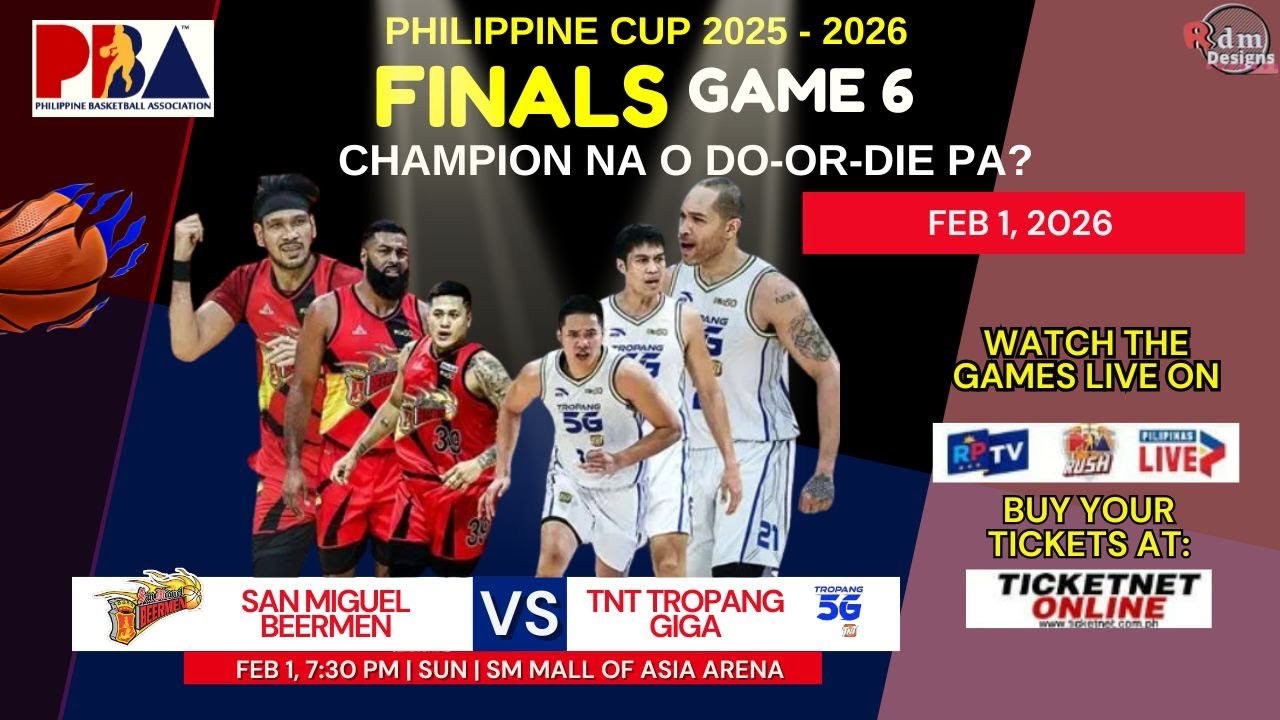 PBA Game Schedule Feb 1, 2026 | Philippine Cup Game 6 🏀