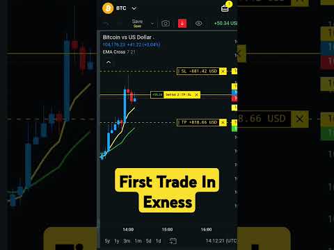 first trade in exness #2025 #exness #forextrding #crypto #trading