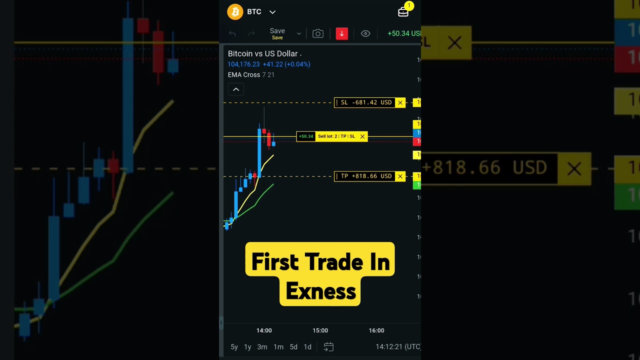My First Trade on Exness in 2025 🚀 | Forex & Crypto Journey