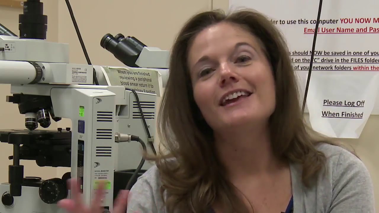 At the NIH Clinical Center: Jamie Hahn tests sample biopsies to identify genetic abnormalities