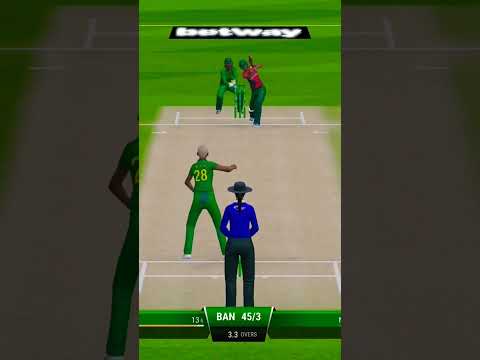 Brilliant bowled by N Mlaba - Cricket 22. #shorts #cricketshorts #cricket22 #viralshorts #viral