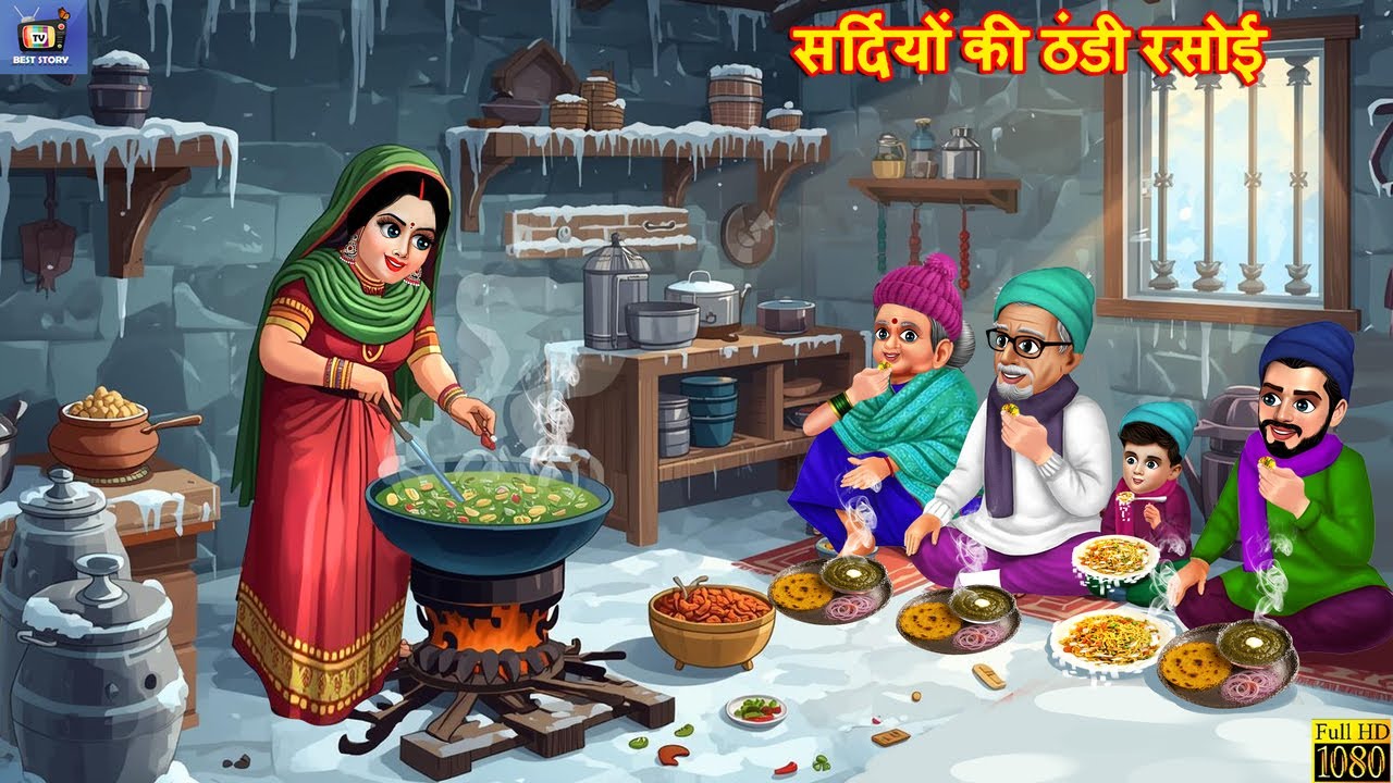 सर्दियों की ठंडी रसोई: मजेदार हिंदी कहानी ❄️