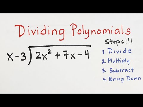 Dividing Polynomials: The Long Division Method
