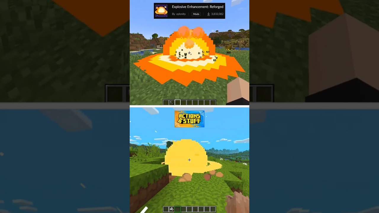 Java vs Bedrock Minecraft: Mods & Explosions 🔥