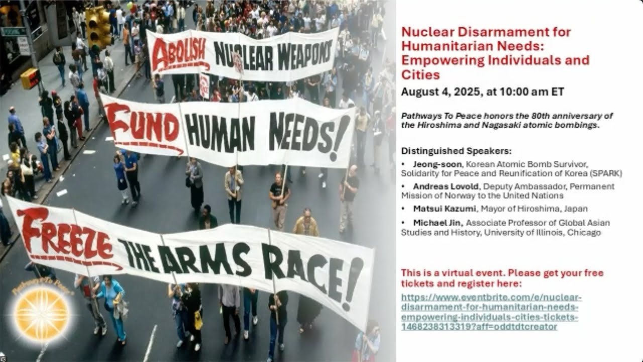 Nuclear Disarmament for Humanity & Cities π