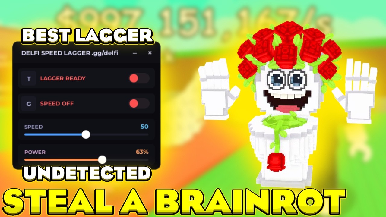 [♦️LAGGER] Steal a Brainrot Best Script | LAGGER SPEED BYPASS SERVER CRASHER
