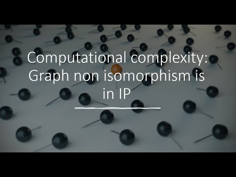 Computational complexity: Graph non isomorphism is in IP