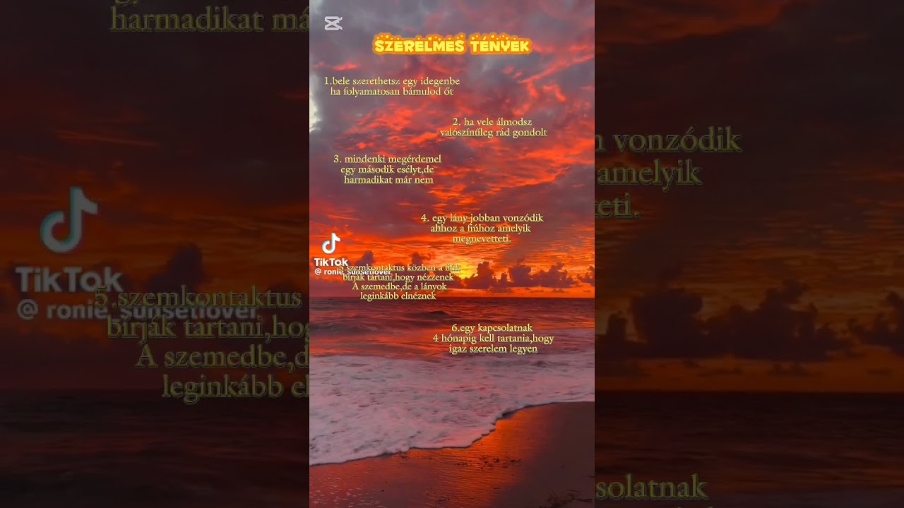 Szerelmes tények! ❤️🔥