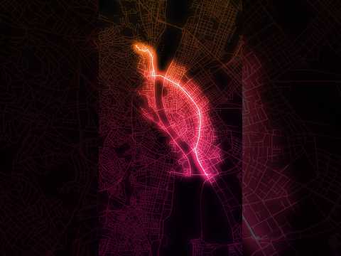A* (A-Star) Pathfinding Algorithm finds the shortest route on a map ✨ #math #simulation #pathfinder