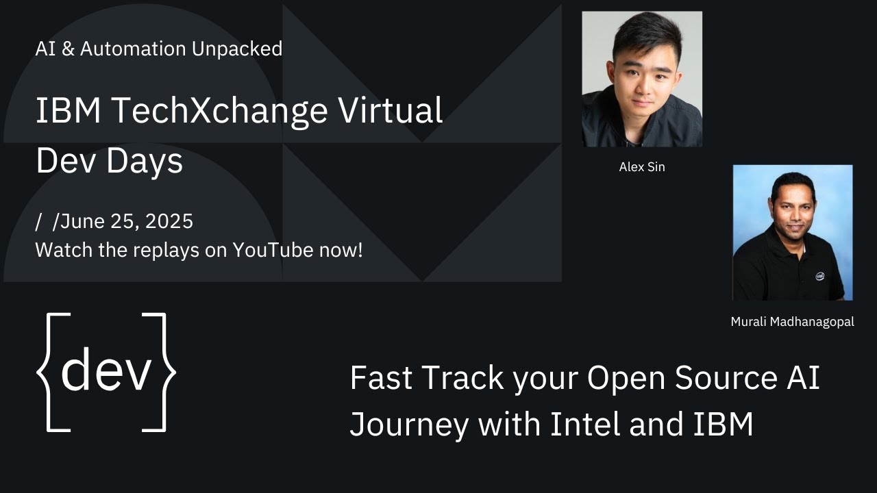 Accelerate Your Open Source AI Projects with Intel & IBM 🚀
