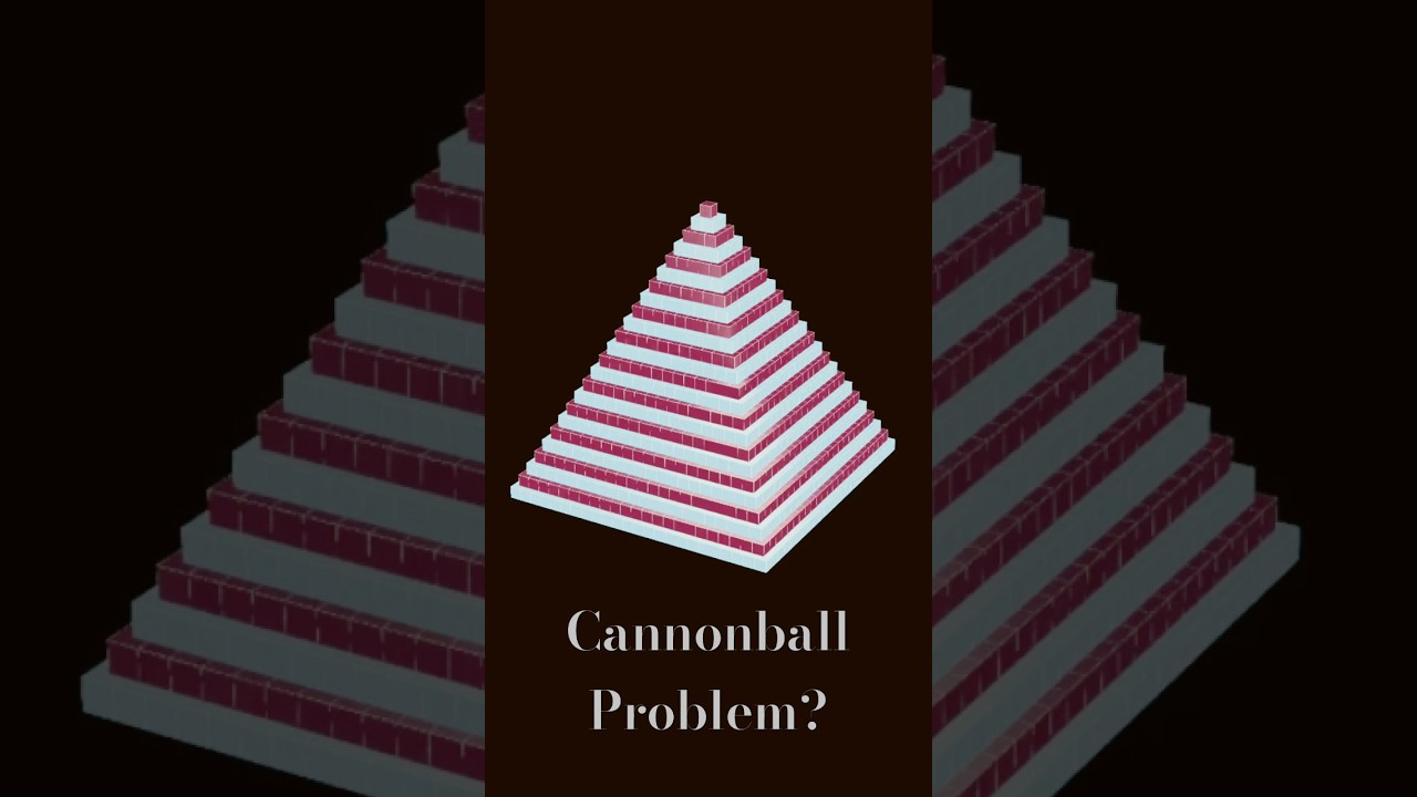 Cannonball Problem: Unique Square Pyramidal & Square Number 🏀