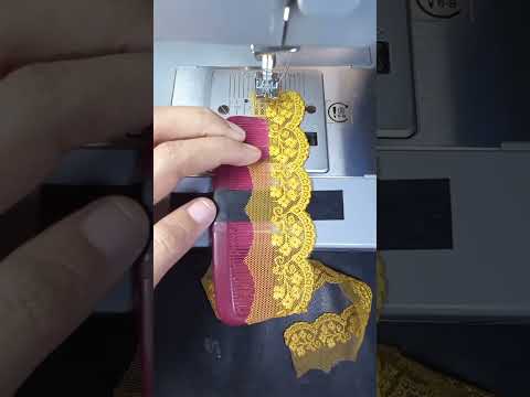 best sewing tips and trick for lace design stitching #feed #shortsfeed #shorts