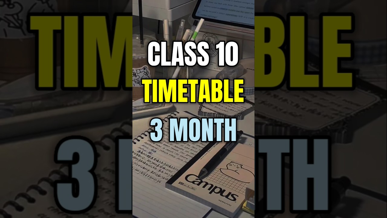 Class 10 Topper's Study Timetable & Roadmap 2026 🔥 | Complete Syllabus in 5 Months!