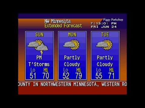 EAS PDS Severe Thunderstorm Warning Thief River Falls, Minnesota (90 Mph Winds!) NOAA Weather Radio