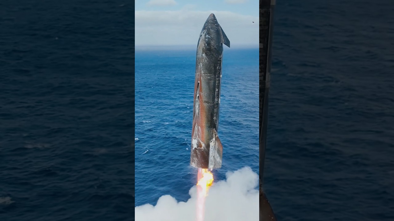 SpaceX's Last v2 Starship Lands in Ocean 🌊