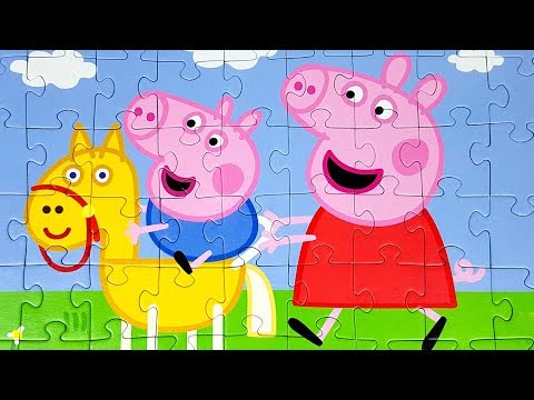 PEPPA PIG Puzzle Games for kids Rompecabezas de Peppa Pig Jigsaw Puzzle TREFL PUZZLE Video for Kids