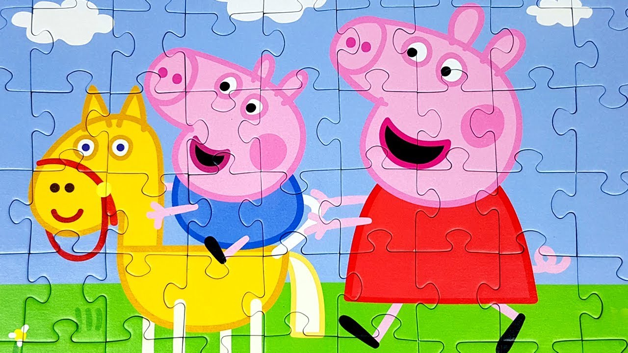 Fun Peppa Pig Jigsaw Puzzle Games for Kids 🧩 | TREFL Puzzle Video