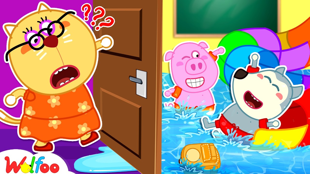 Wolfoo Built a Secret Swimming Pool in School!? Safety Tips for Kids | Wolfoo Channel | Kids Cartoon