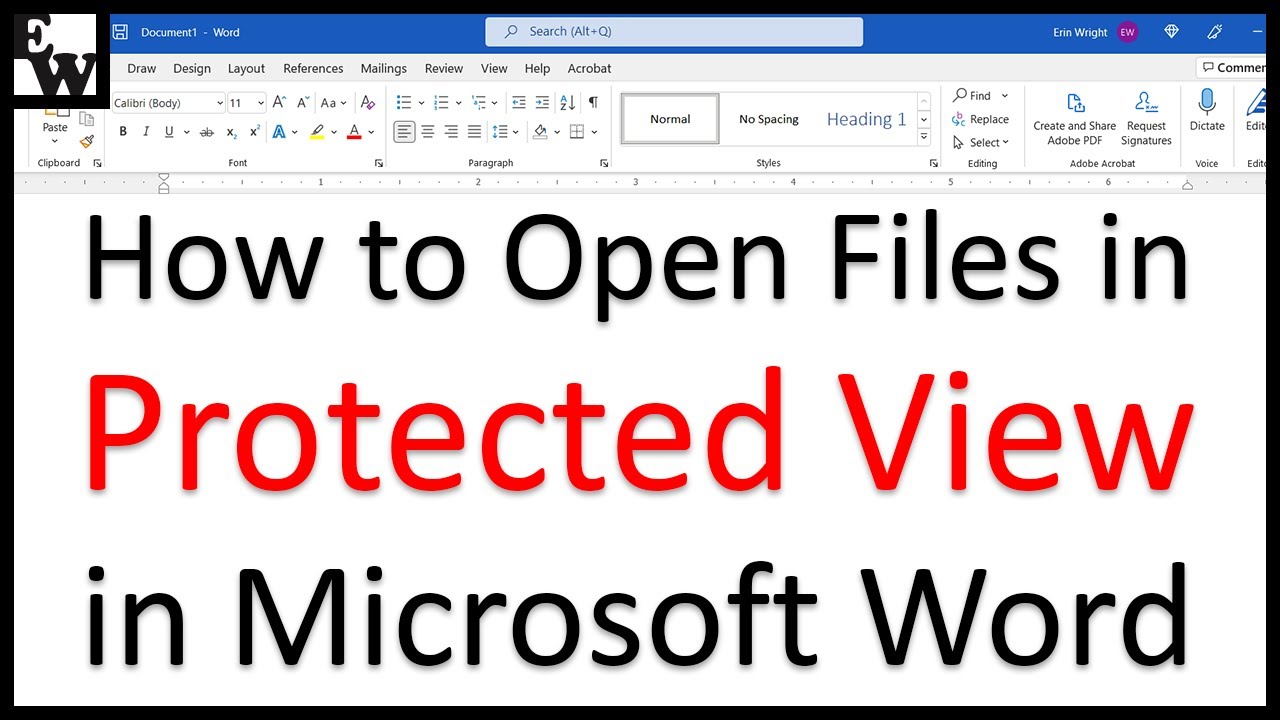 Easily Open Files in Protected View in Microsoft Word 🛡️