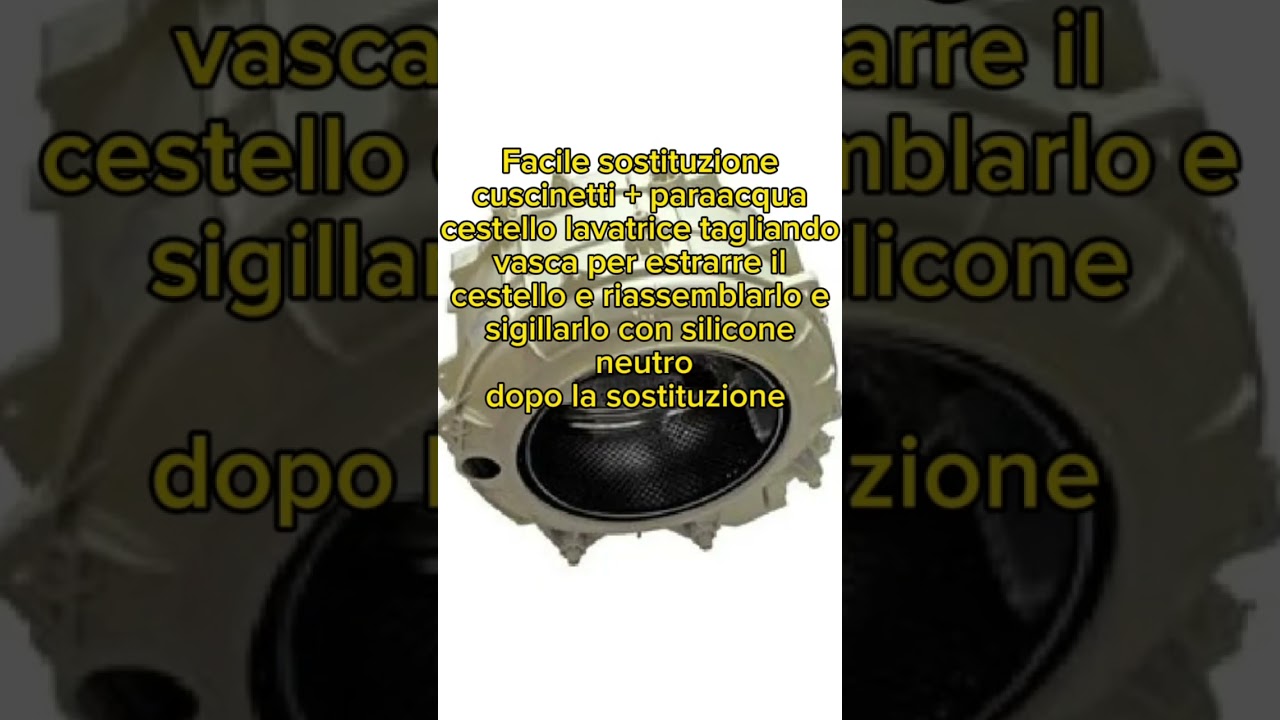 Sostituzione Cuscinetti Cestello Lavatrice 🛠️