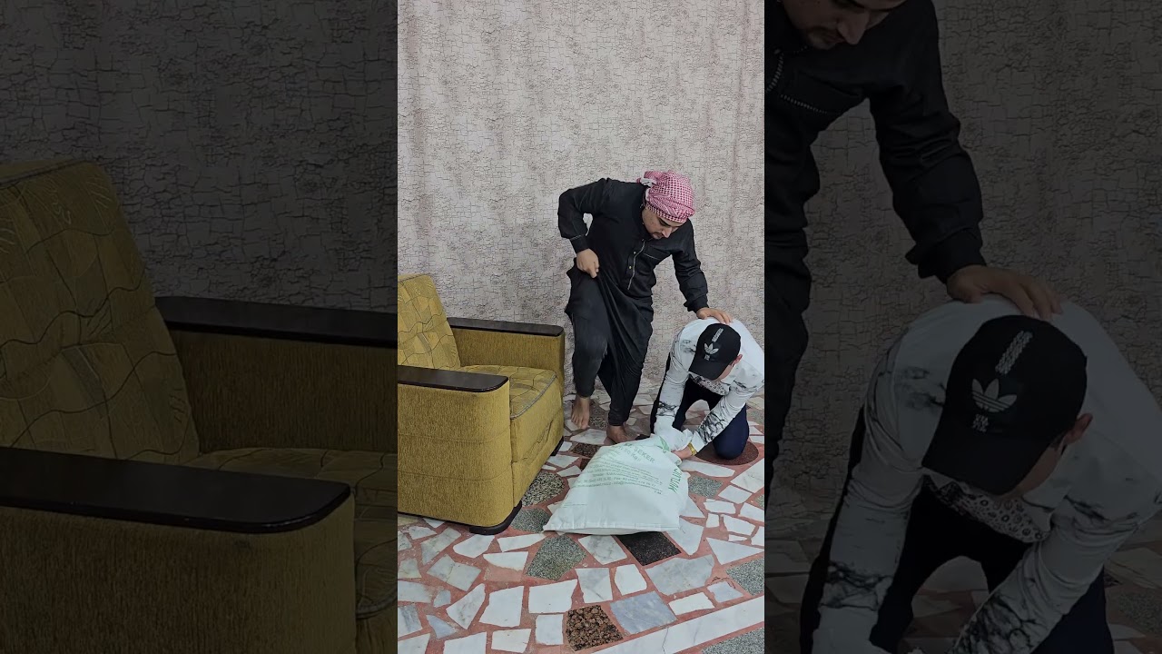 مقلب مضحك جدًا في بابا مع كلب ينبح 🐶 | كوميديا ومفاجآت