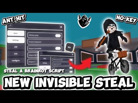 *NEW* 🔥Steal A Brainrot Script *NO KEY* -Fly V2/Instant Steal/ Pastebin Link - Rebirth 16 💫