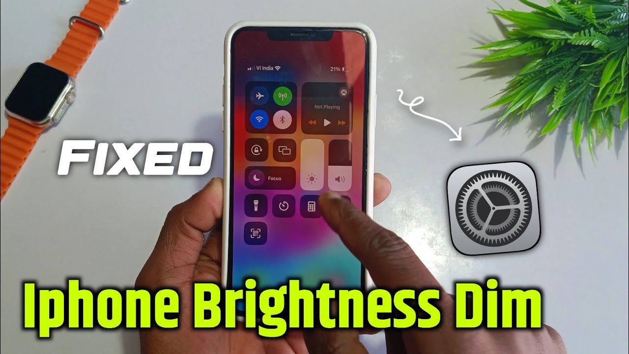 😍 Iphone brightness problem | Iphone brightness dims on its own | Iphone brightness full but dim