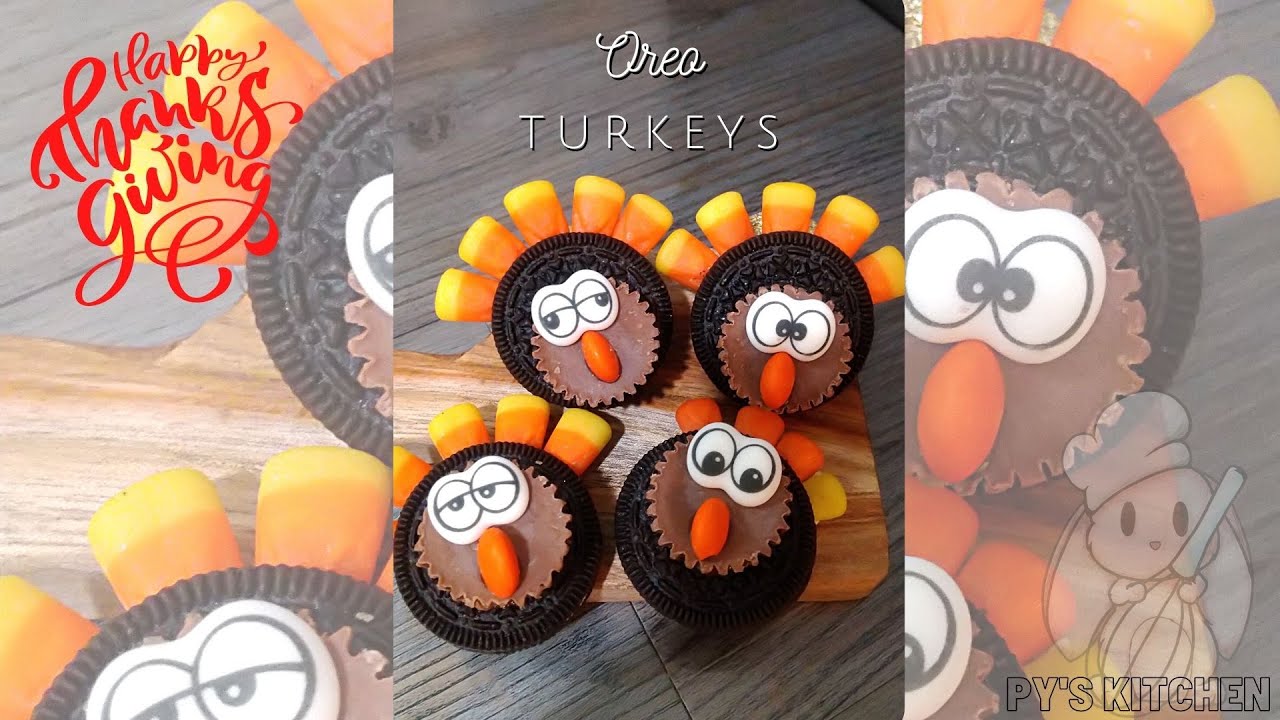Adorable Oreo Turkey Thanksgiving Treat 🦃