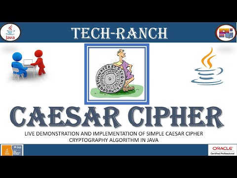 Live Demonstration & implementation of Caesar Cipher Algorithm | Java Coding Exercise | @TechRanch