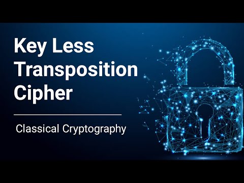 Keyless Transposition Cipher encryption decryption explained? keyless cipher keya hai in Hindi Urdu