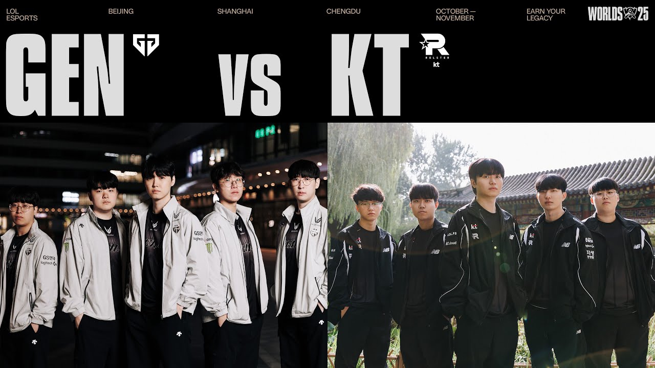 Worlds 2025 Semifinals: GEN vs KT - Epic Knockout Clash 🔥