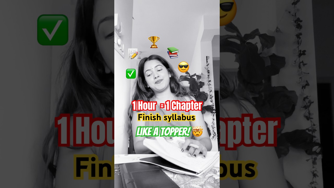1 Master Your Exams: Complete Syllabus in Just 1 Hour per Chapter! 🕒